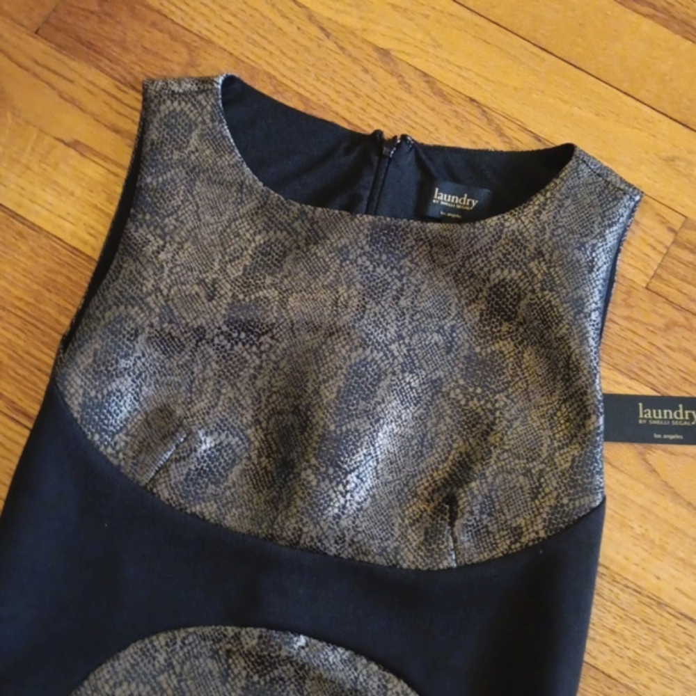 NWT Laundy By Shelli Segal Animal Print Sheath Dress ■ Size 8